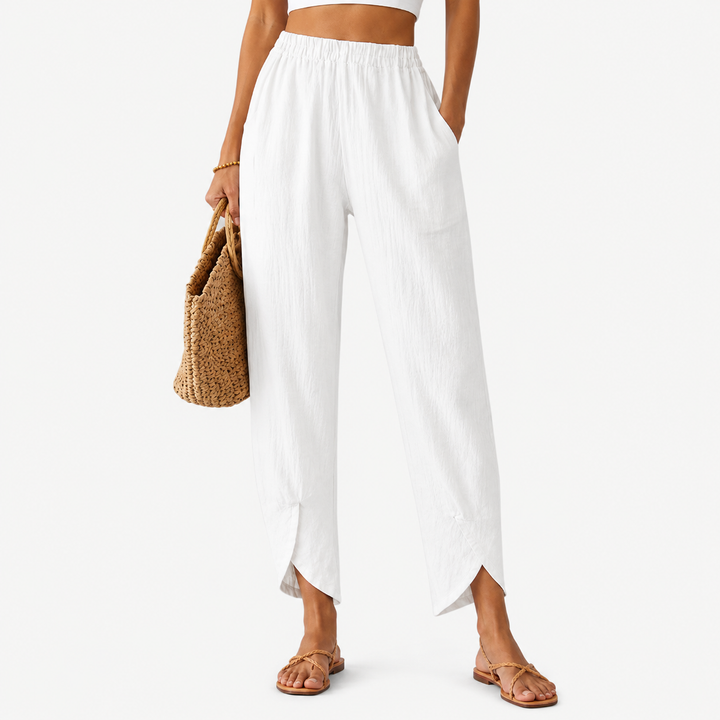 Essari - Pantalon à Ourlet Brut
