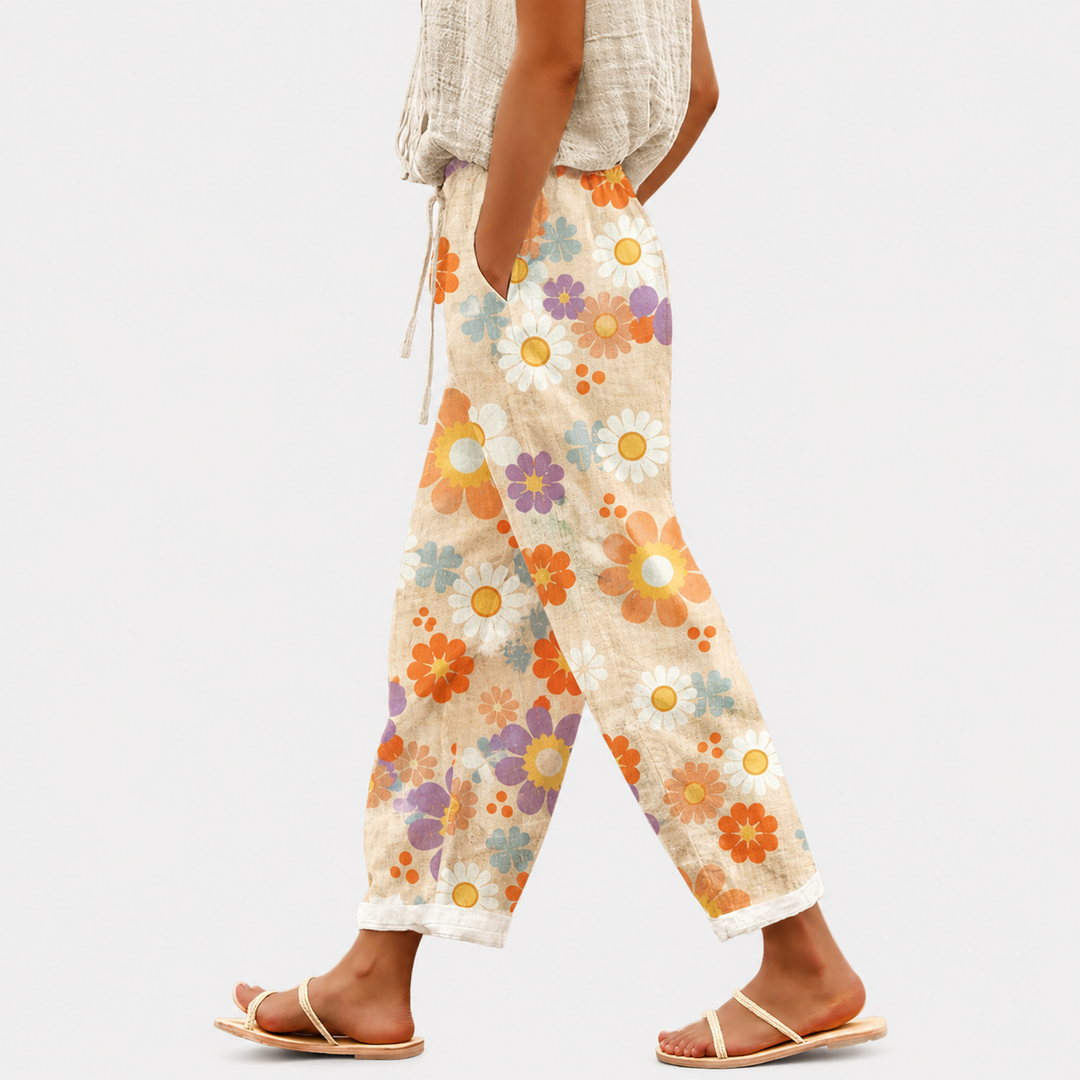 Pantalon Imprimé Floral pour Femme