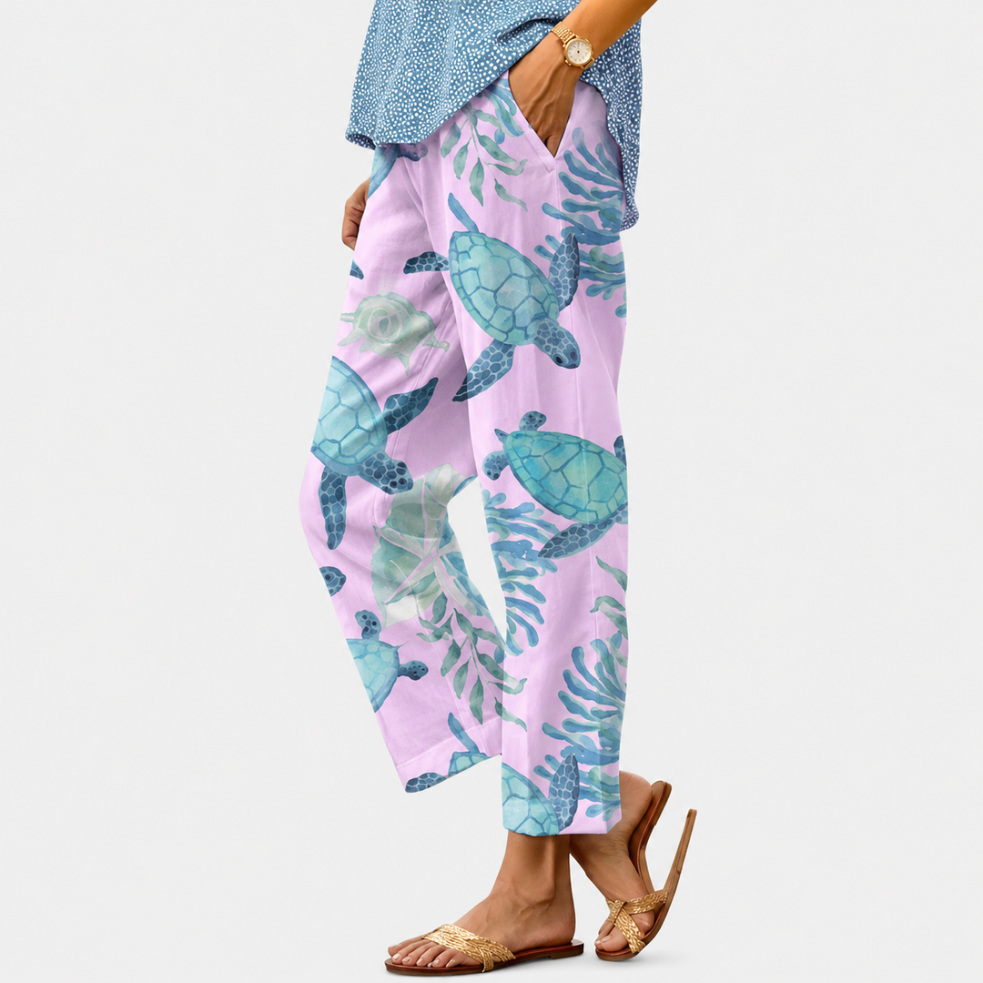 Women's Casual Straight-Leg Trousers