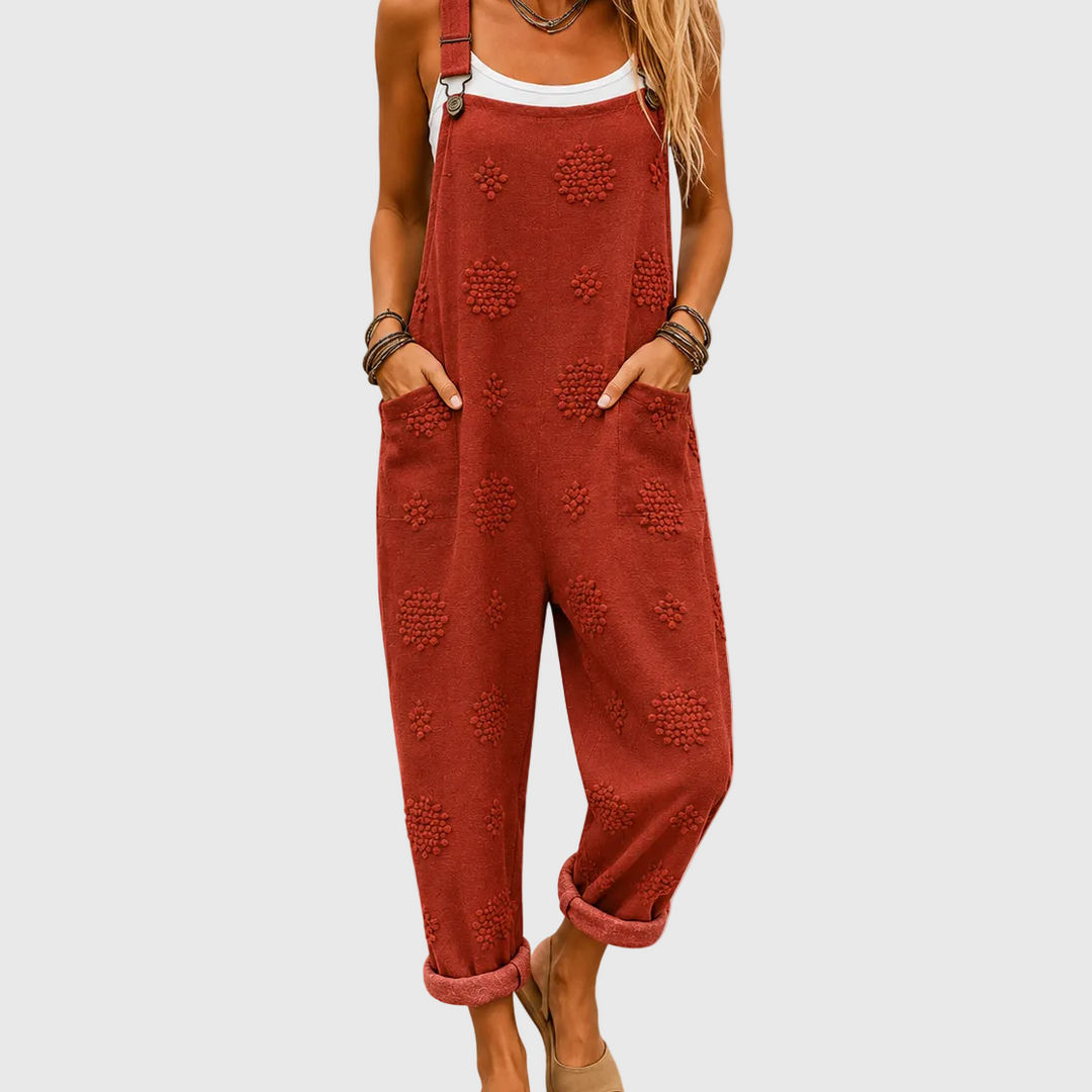 Comfortable Printed Overalls