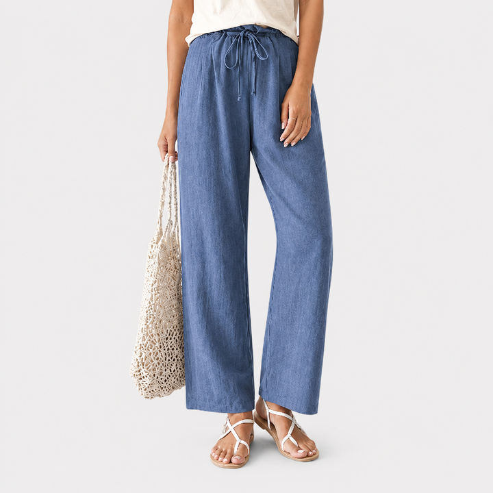 Vara - Relaxed Fit Drawstring Trousers