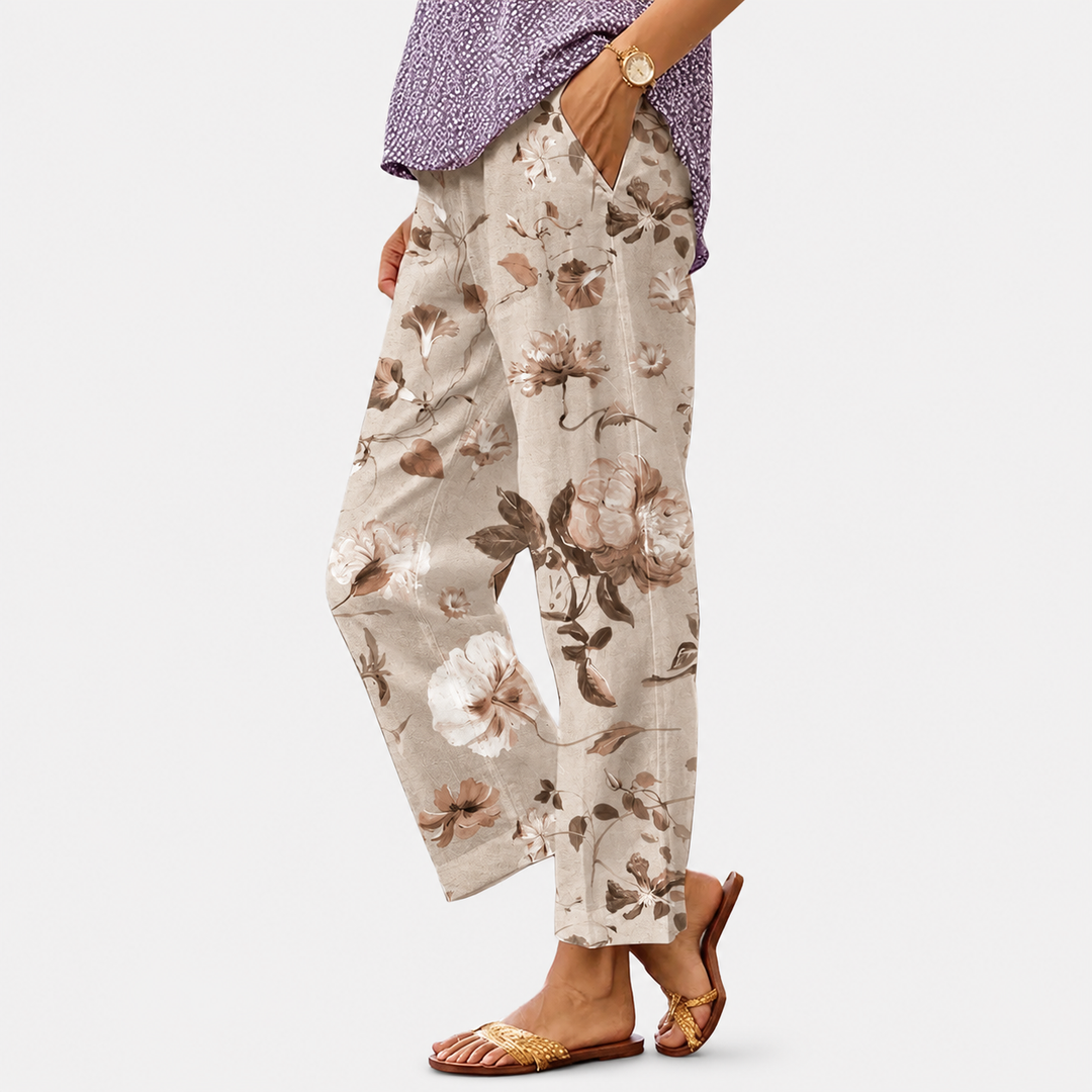 Pantalon ample cheville femme