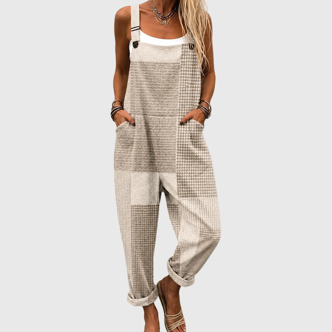 Comfortable Printed Overalls