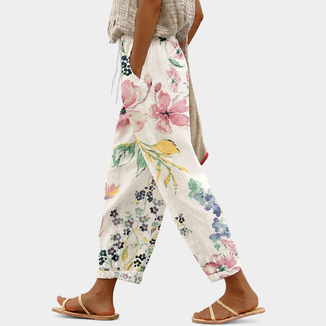 Wide leg straight pants for women