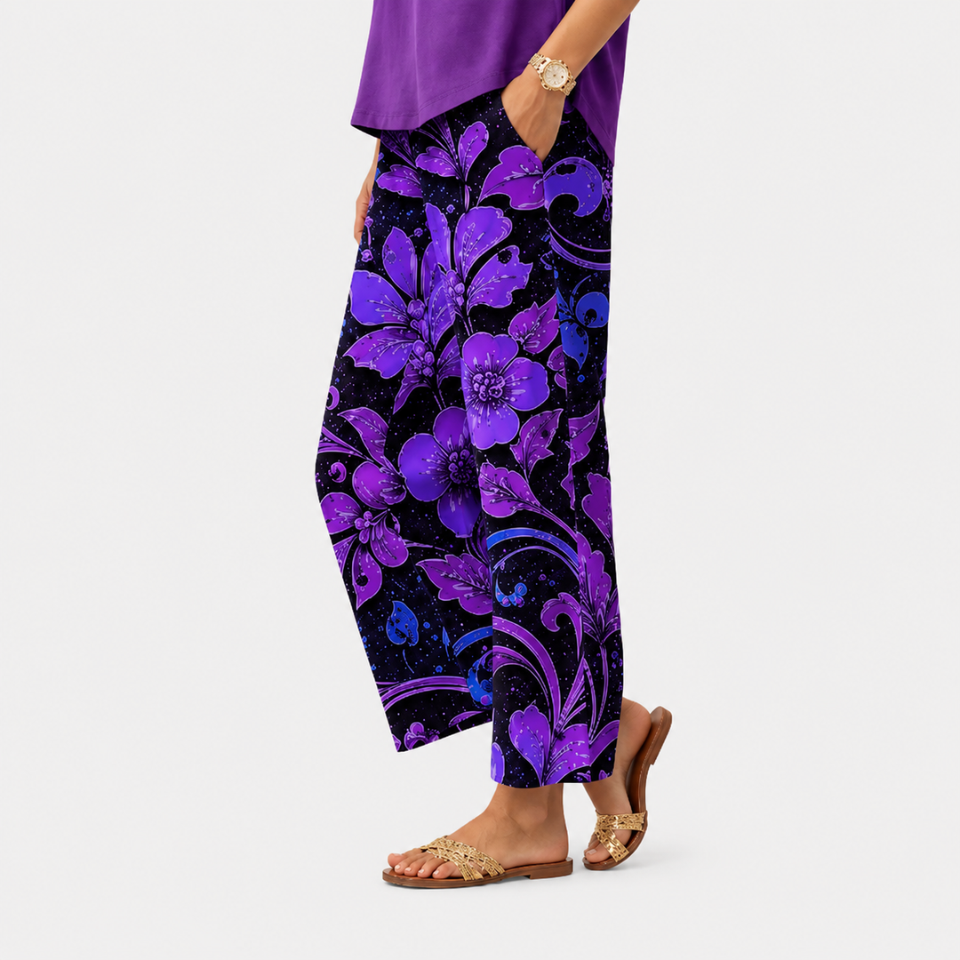 Pantalons de Jardin Violet Nuit