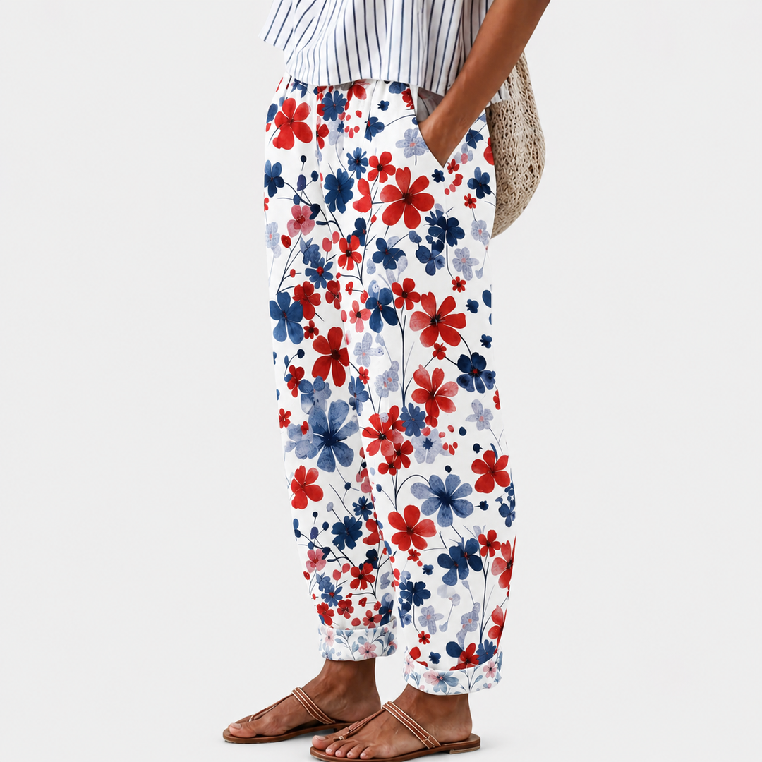 Pantalon décontracté Coastal Bloom