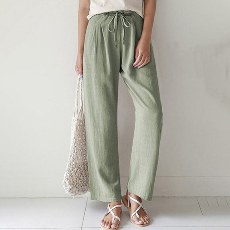 Vara - Relaxed Fit Drawstring Trousers