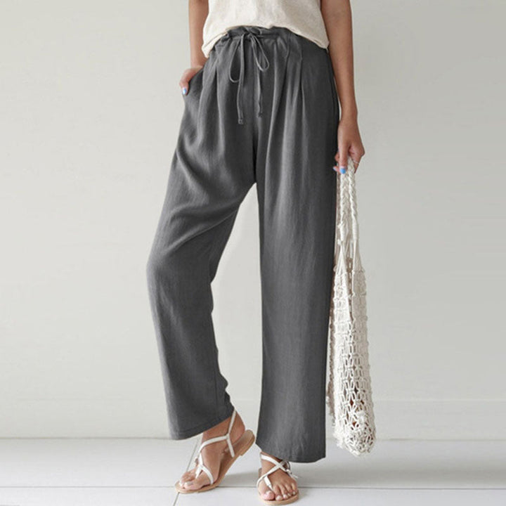 Vara - Relaxed Fit Drawstring Trousers