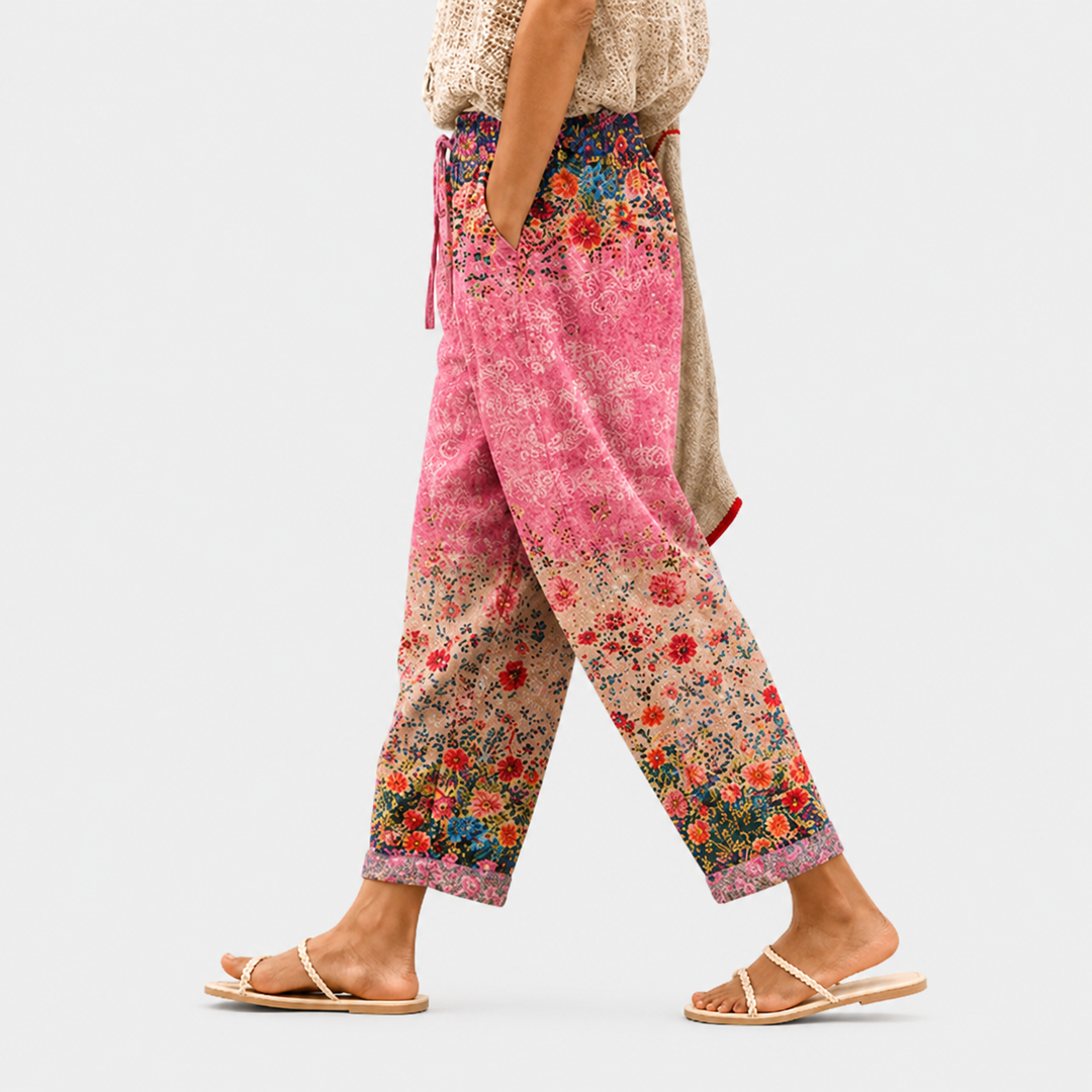 Pantalon Easy Sunset Fleur Sauvage