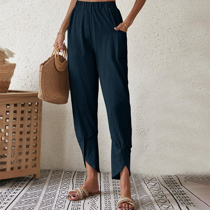Essari - Pantalon à Ourlet Brut