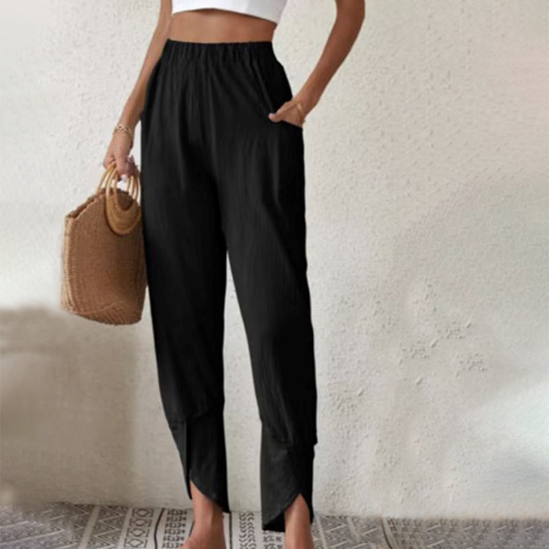 Essari - Pantalon à Ourlet Brut